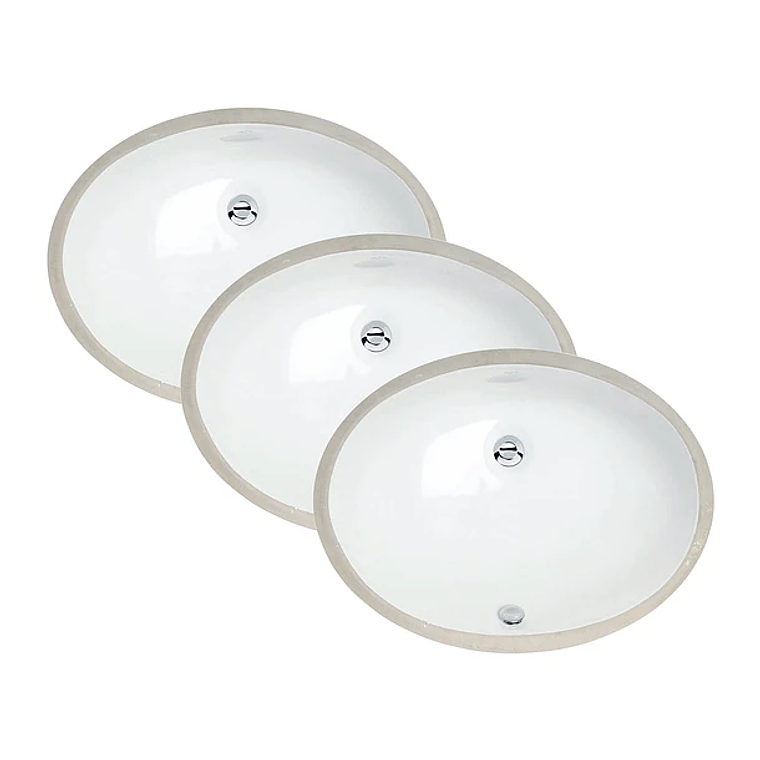 Pack de 3 Lavamanos Bajo Cubierta Domsa 16# 42x34x19.5cm 2