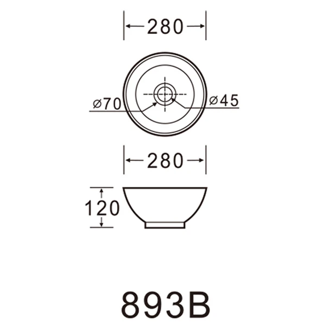 Lavamanos Sobreponer Domsa SLC893B 28x12cm 3