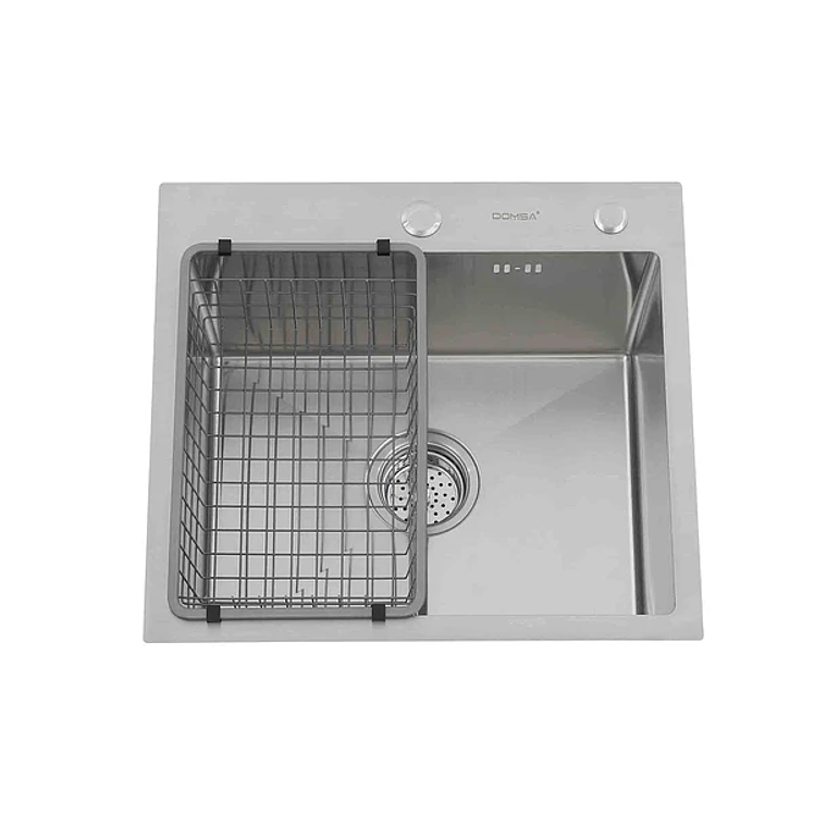 Lavaplatos Deluxe Domsa MDS5046-SILVER Sobre Cubierta 50x46x21cm  1