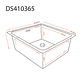 Lavaplatos Bajo Cubierta Domsa DS410*365A - Miniatura 3