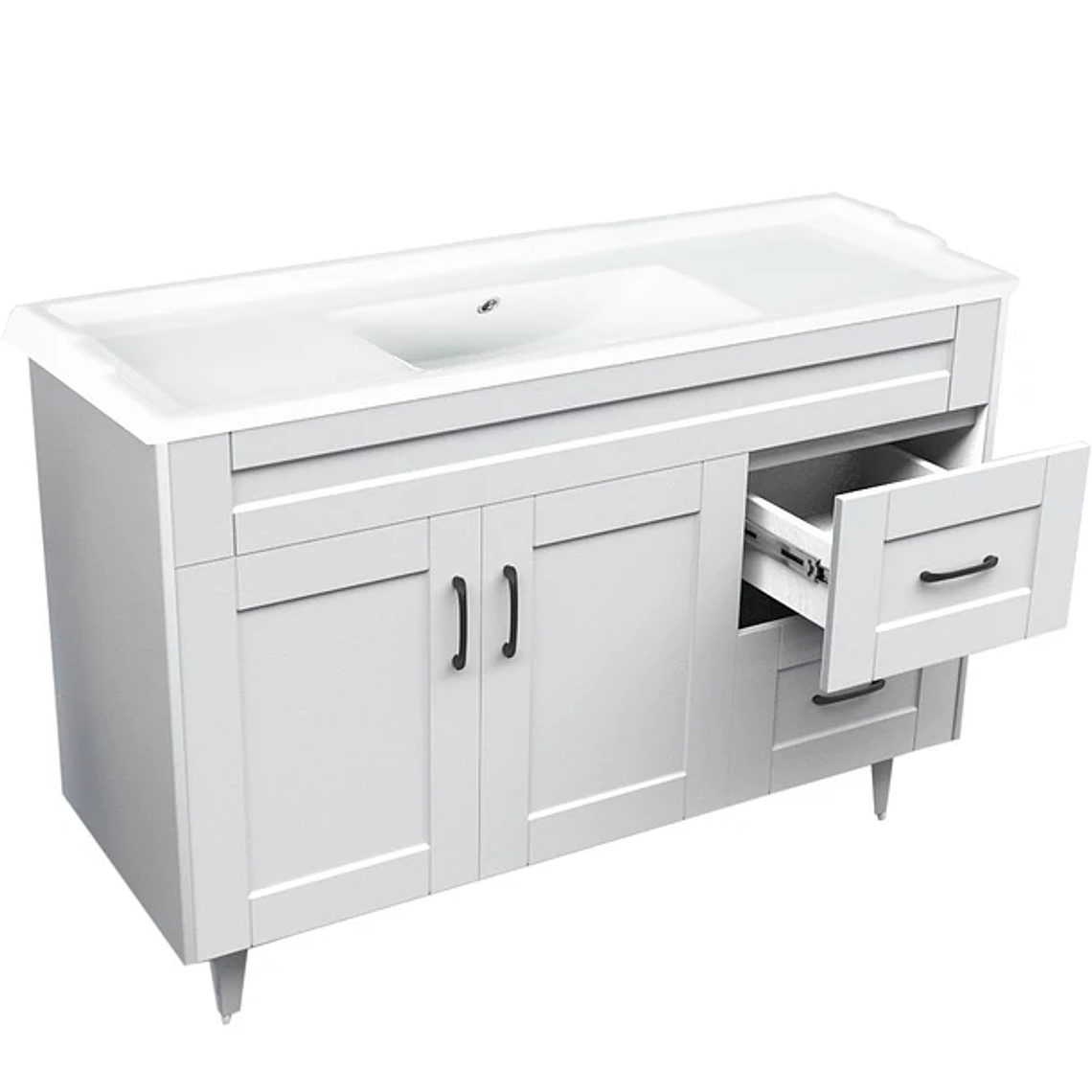 Kit Mueble Deluxe 120SK + Vanitorio F-120 Blanco / 120x80x47cm 4