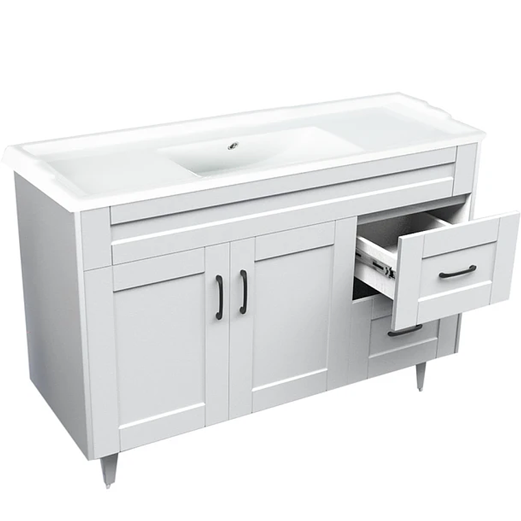 Kit Mueble Deluxe 120SK + Vanitorio F-120 Blanco / 120x80x47cm 4