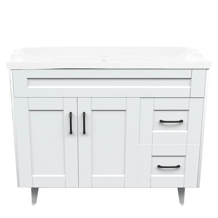 Kit Mueble Deluxe 100SK con Vanitorio F-100 Blanco 1