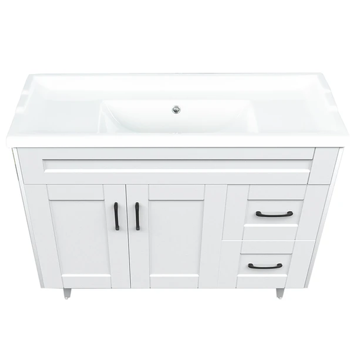 Kit Mueble Deluxe 100SK con Vanitorio F-100 Blanco 4