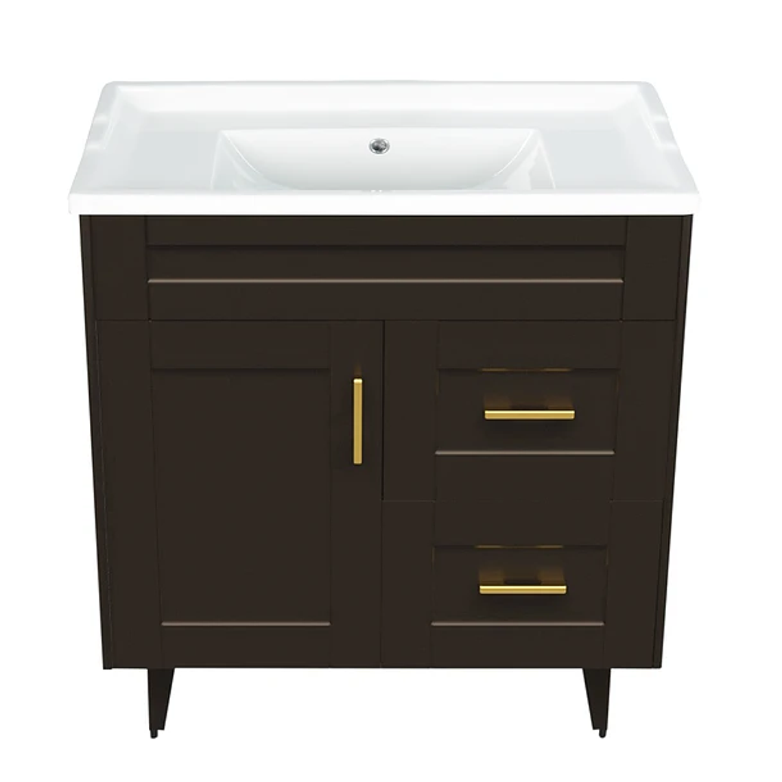 Kit Mueble Deluxe 80SK con Vanitorio F-80 Café 3