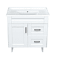 Kit Mueble Deluxe 80SK + Vanitorio F-80 Blanco Derecho / 80x80x47cm - Miniatura 1