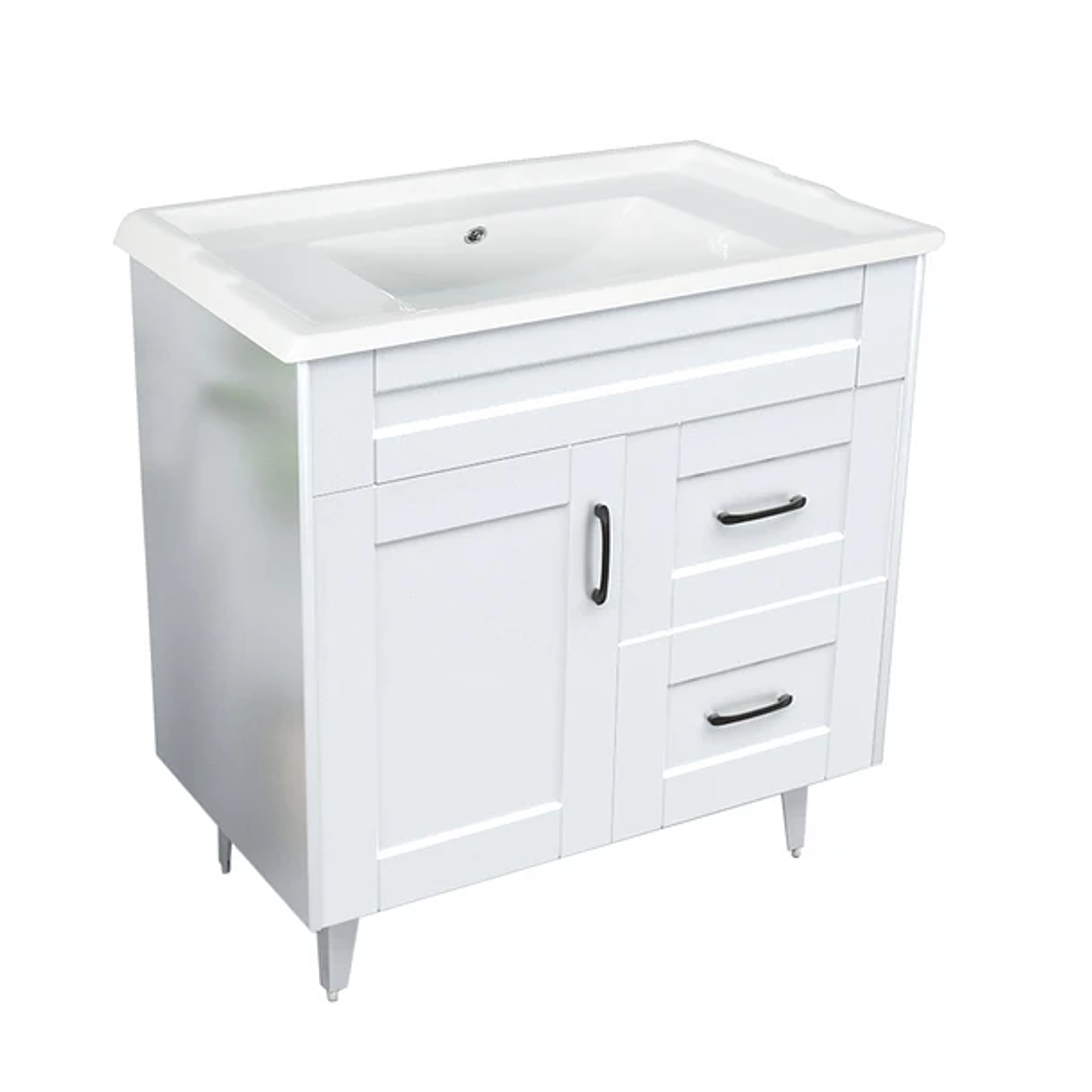 Kit Mueble Deluxe 80SK + Vanitorio F-80 Blanco Derecho / 80x80x47cm 3