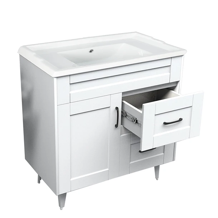 Kit Mueble Deluxe 80SK + Vanitorio F-80 Blanco Derecho / 80x80x47cm 4