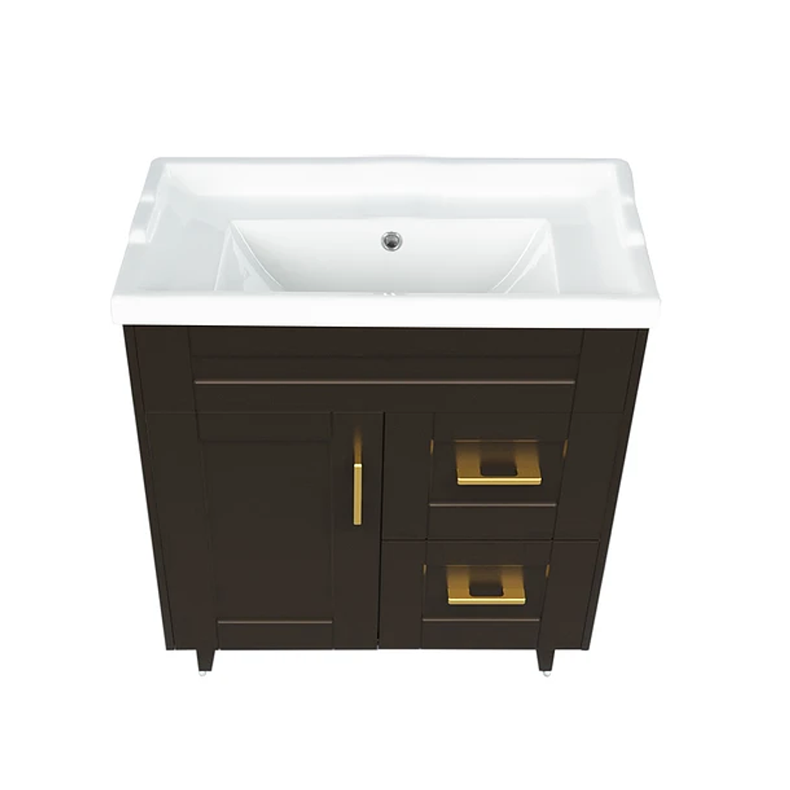 Kit Mueble Deluxe 70SK + Vanitorio F-70 Café / 70x47x80cm 2