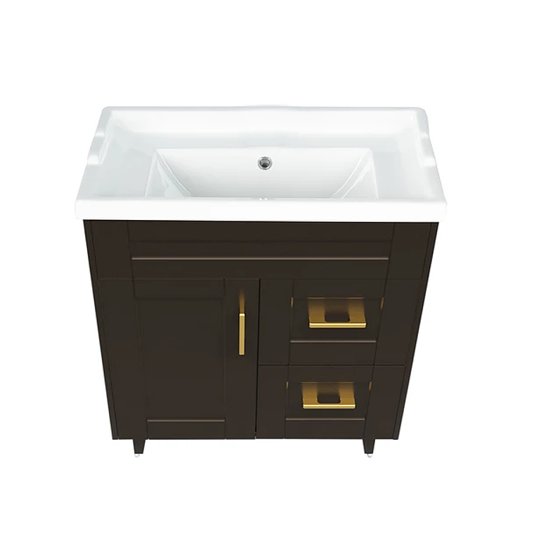 Kit Mueble Deluxe 70SK + Vanitorio F-70 Café / 70x47x80cm 2