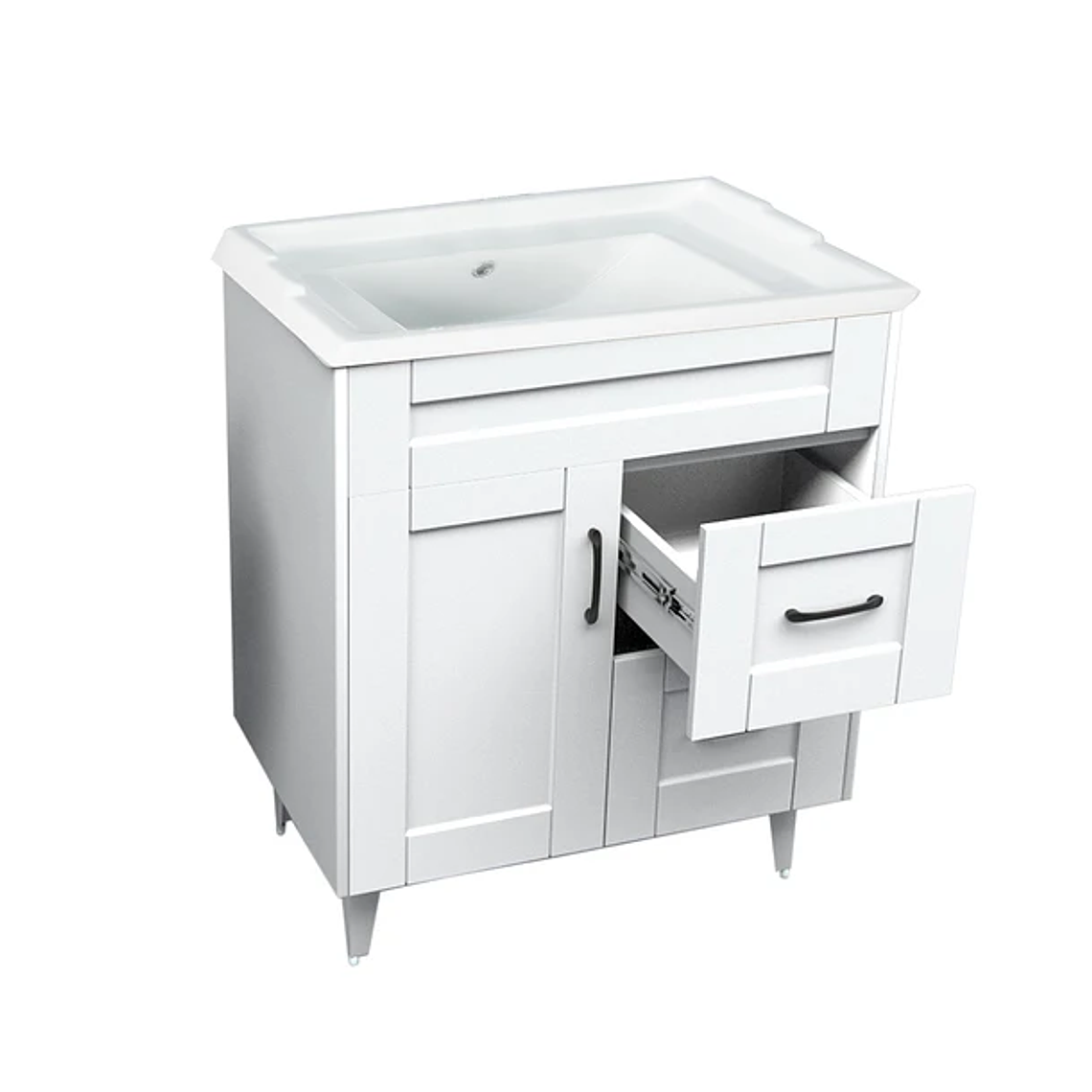 Kit Mueble Deluxe 70SK con Vanitorio F-70 Blanco 4