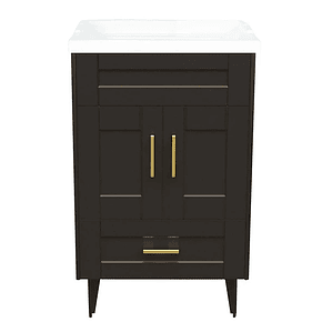 Kit Mueble Deluxe B50SK + Vanitorio F-50 Café / 50x40x80cm