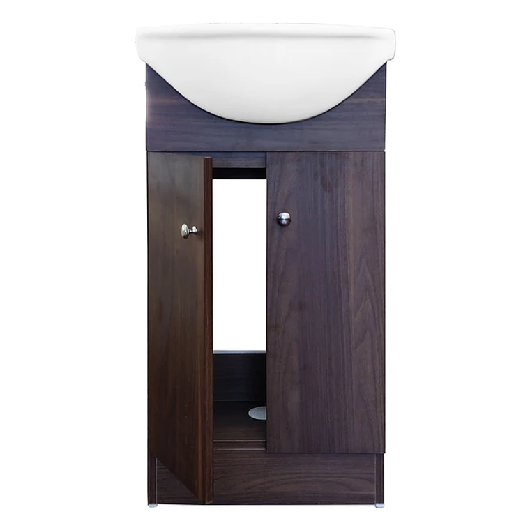 Kit Mueble Vanitorio Domsa MB40Z + Vanitorio 40Z Nogal Oscuro / 44x35x89cm 5