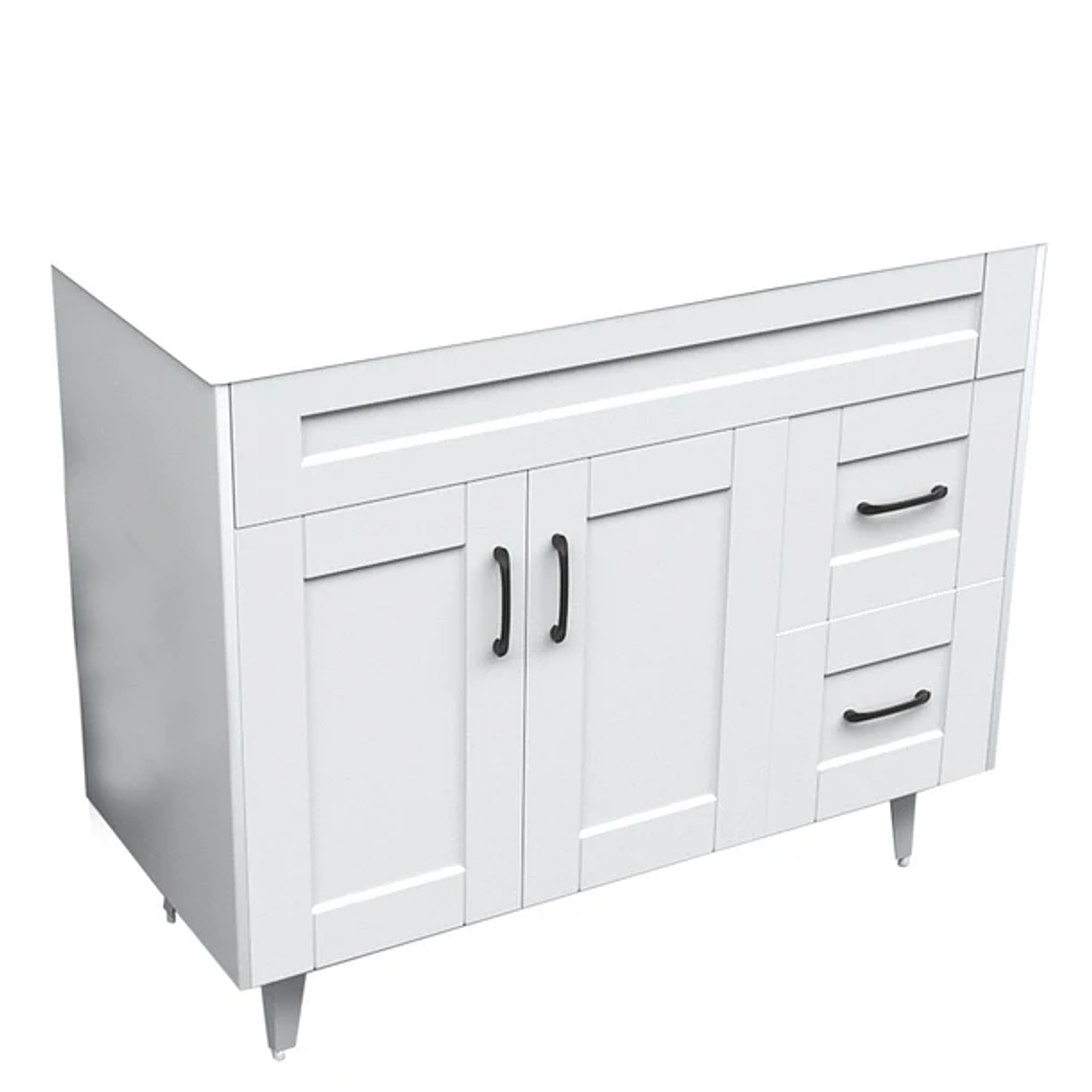 Kit Mueble Deluxe 100SK con Vanitorio Plano-100 Blanco 2