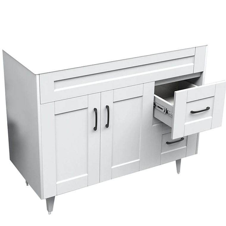 Kit Mueble Deluxe 100SK con Vanitorio Plano-100 Blanco 4