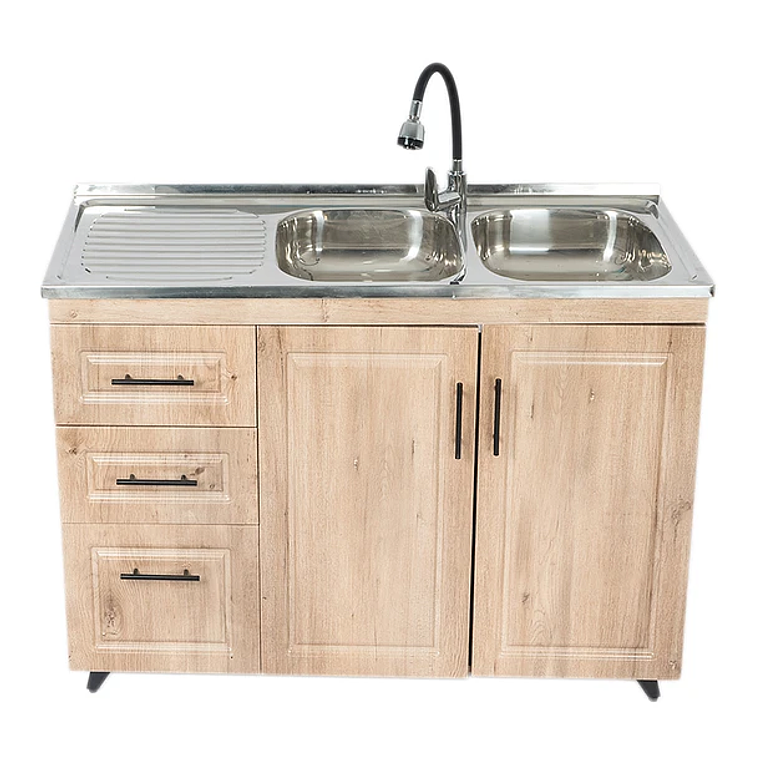 Kit Mueble + Lavaplatos W Doble Izquierdo /120x90x50cm 2