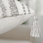 FUNDA DE COJIN  ESTILO BOHEMIO TEXTURIZADO 30 X 50 GRIS - Miniatura 3