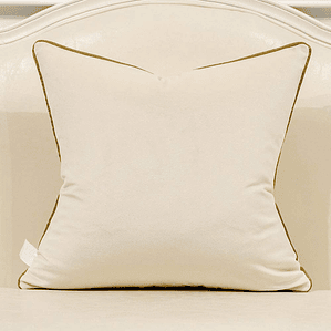 FUNDA DE COJIN  ESTILO GEOMETRICO TEXTURIZADO 45 X 45 BLANCO