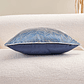 FUNDA DE COJIN DECORATIVA BORDADO 50X50 AZUL MARINO - Miniatura 6