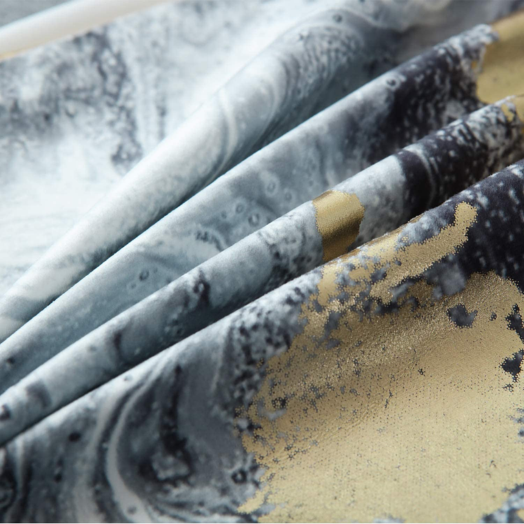 FUNDA DE COJIN 100% TERCIOPELO  45 X 45 NEGRO ORO 6