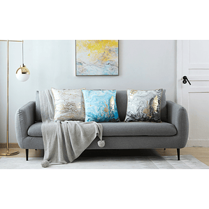 FUNDA DE COJIN 100% TERCIOPELO  45 X 45 ROSADO ORO