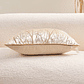 FUNDA DE COJIN DE LUJO DECORATIVO BORDADO 30X50 XS BEIGE - Miniatura 6