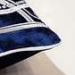 FUNDA DE COJIN 100% TERCIOPELO  ESTILO BOHEMIO 30 X 50 AZUL MARINO - Miniatura 6