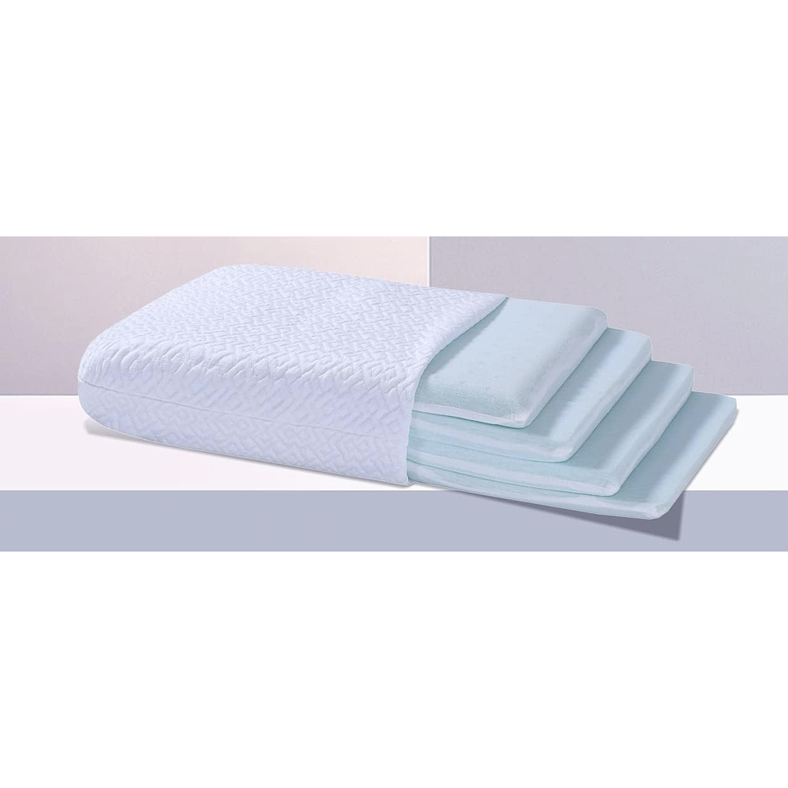 Almohada Ajustable Relleno Gel Viscoelastico Frío 2