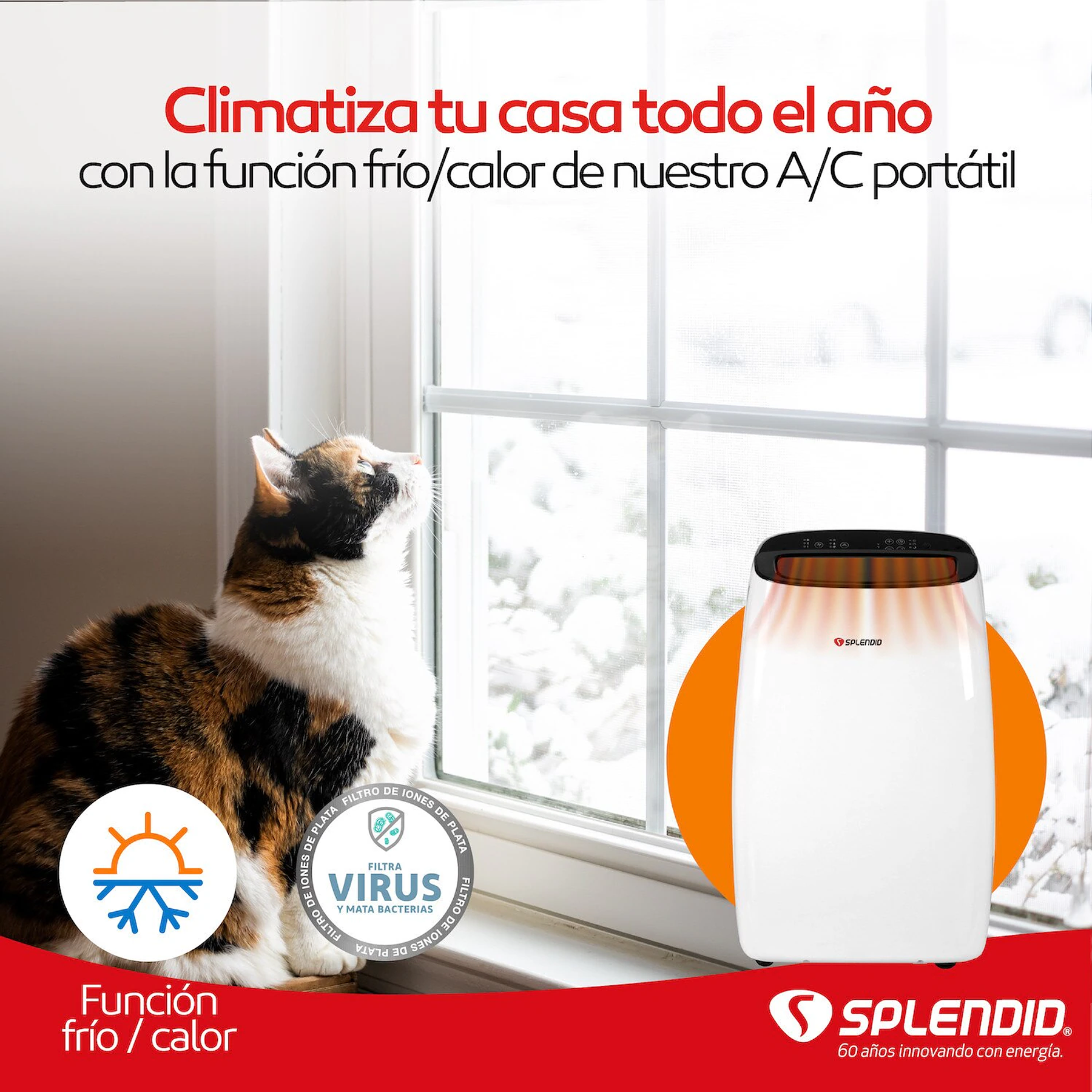 Aire acondicionado portátil 9000BTU Splendid