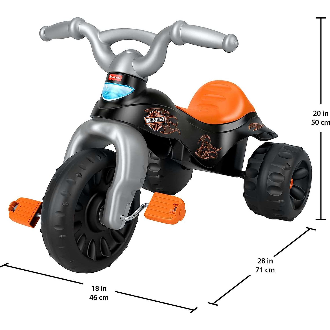 Triciclo resistente de Fisher-Price Estilo Harley-Davidson 5