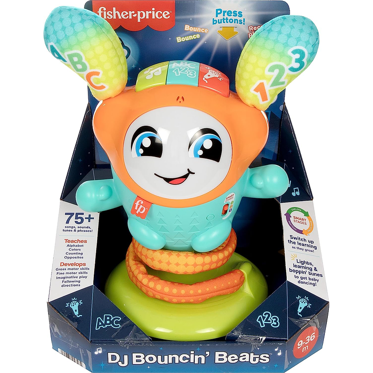 Juguete Interactivo de Aprendizaje para Bebés y Niños Pequeños con Música, Luces y Acción de Rebote 5