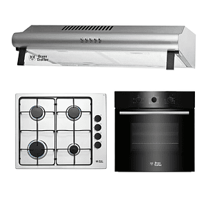 Kit empotrable G4 - Gas Licuado / FF60 Inox 1M / Horno eléctrico EPC4 NIGHT DL - URSUS TROTTER