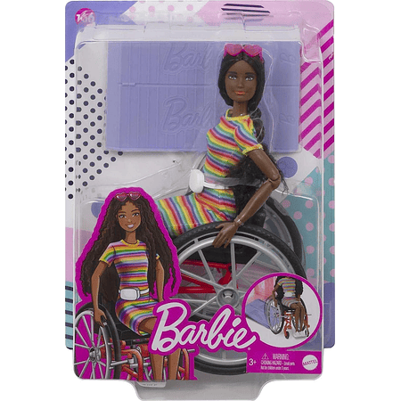 Barbie Fashionistas Con Silla de Ruedas y Rampa.