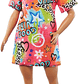 Barbie fashionista, Muñeca Cabello Castaño Rizado - Miniatura 6