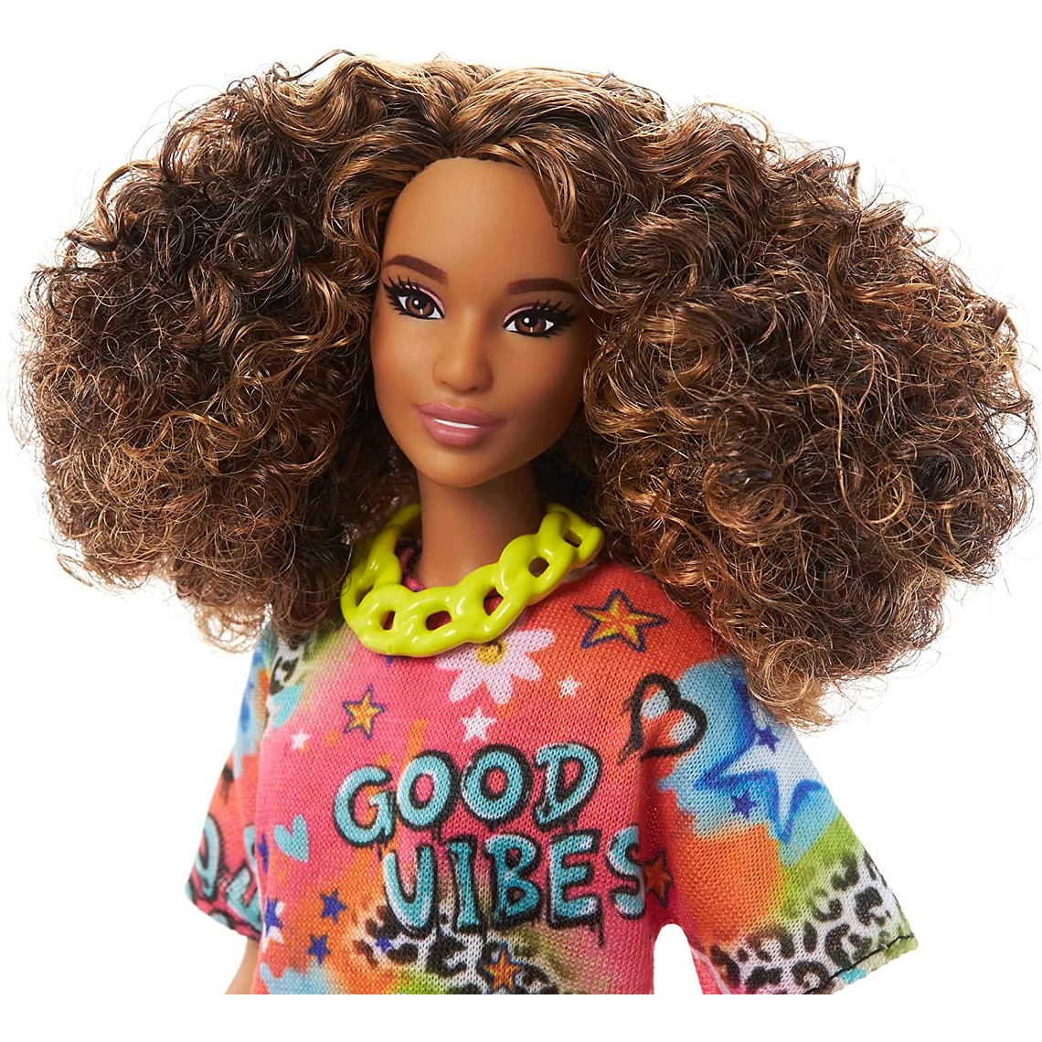 Barbie fashionista, Muñeca Cabello Castaño Rizado 3