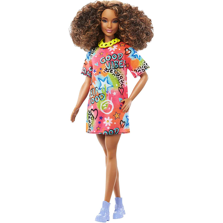 Barbie fashionista, Muñeca Cabello Castaño Rizado 2