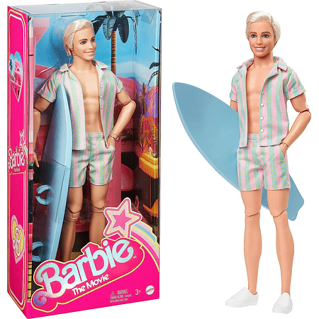 Barbie La Pelicula Ken Doll Con Juego de Playa 