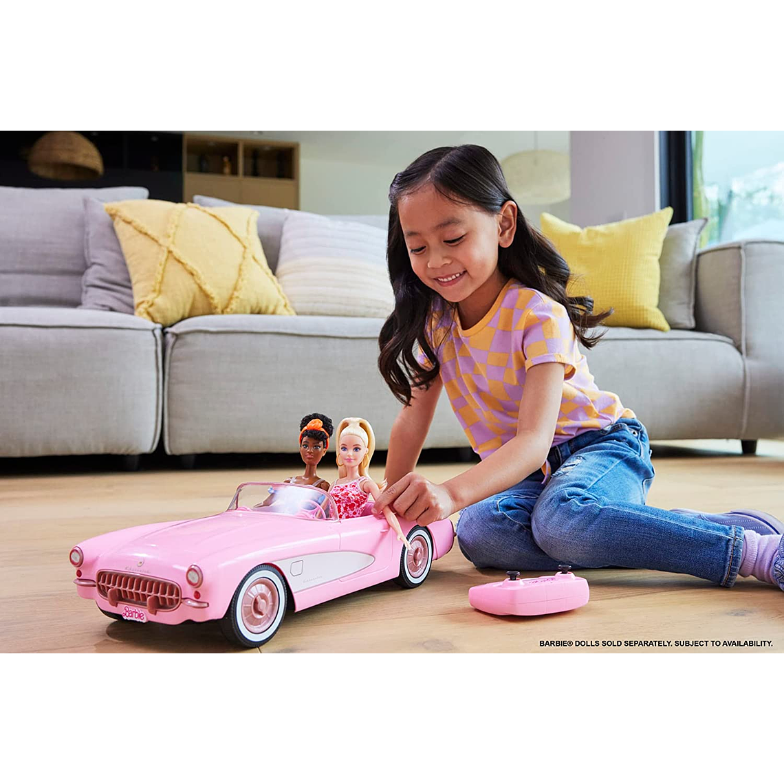 Hot Wheels Barbie Corvette a Control Remoto Barbie La Pelicula 2