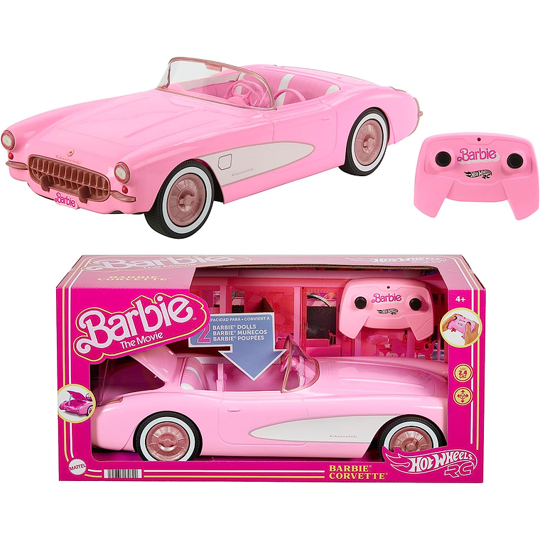 Hot Wheels Barbie Corvette a Control Remoto Barbie La Pelicula 1
