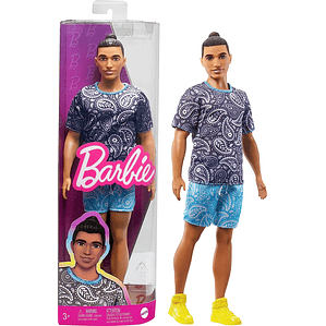 Barbie Fashionistas Ken Con Moño Pelo Castaño