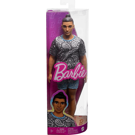 Barbie Fashionistas Ken Con Moño Pelo Castaño