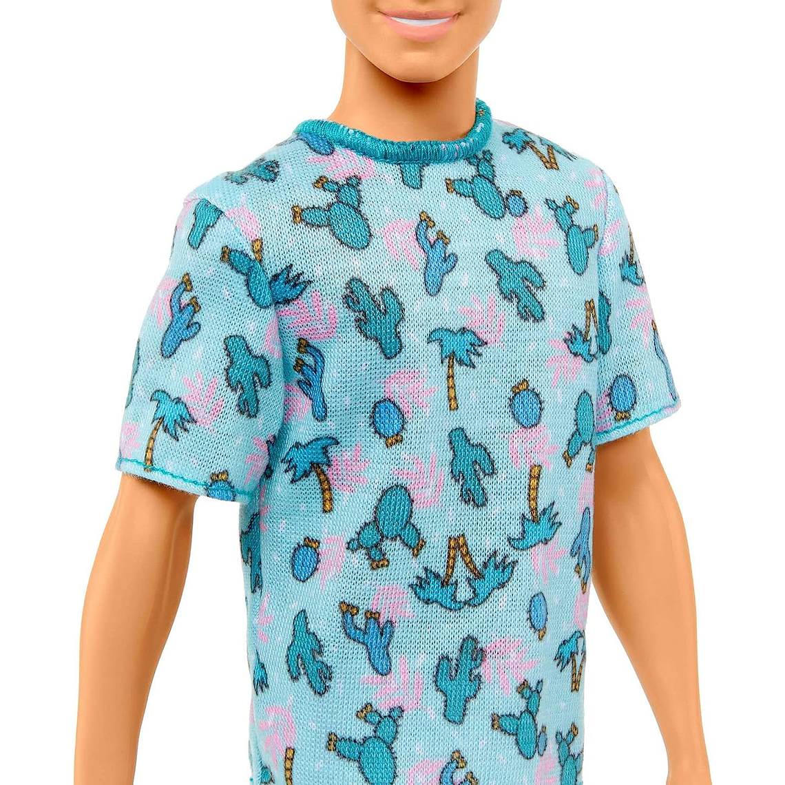 Barbie Fashionistas Ken Con Cabello rubio y Camiseta de Cactus Azul 6
