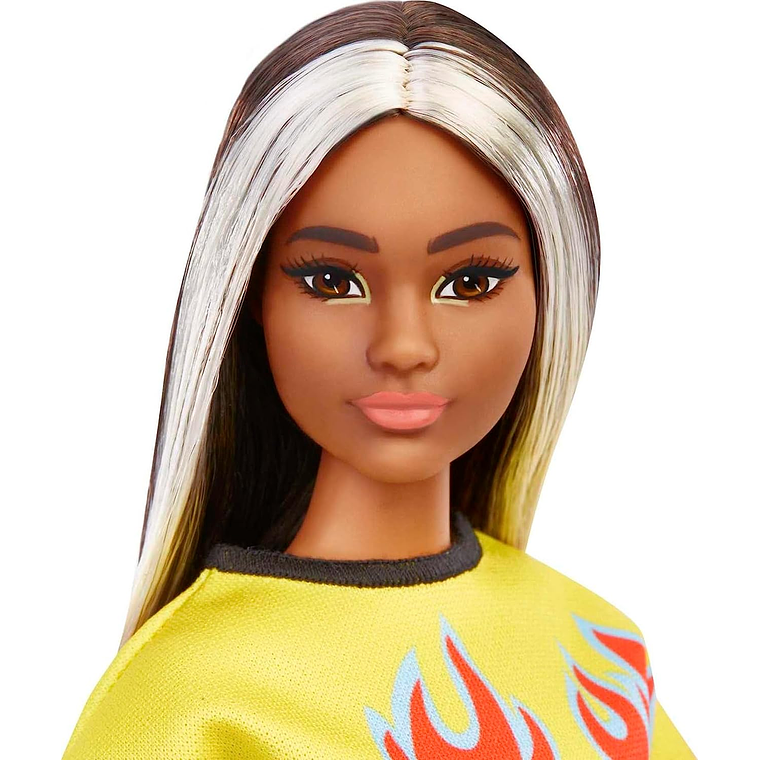 Barbie Fashionista Cabello Largo Resaltado y Lentes de Sol  4