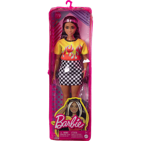 Barbie Fashionista Cabello Largo Resaltado y Lentes de Sol 