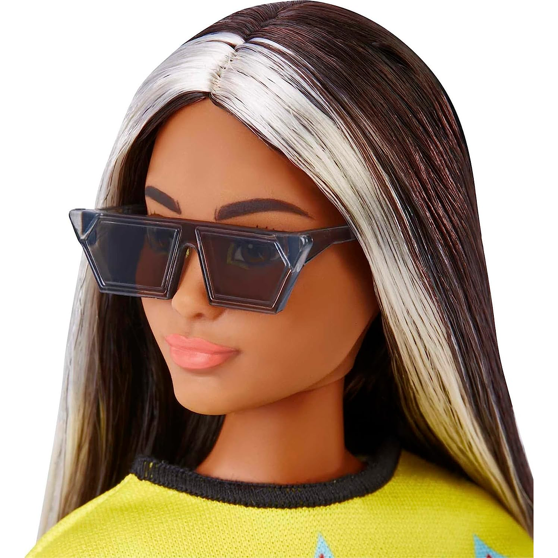 Barbie Fashionista Cabello Largo Resaltado y Lentes de Sol  5
