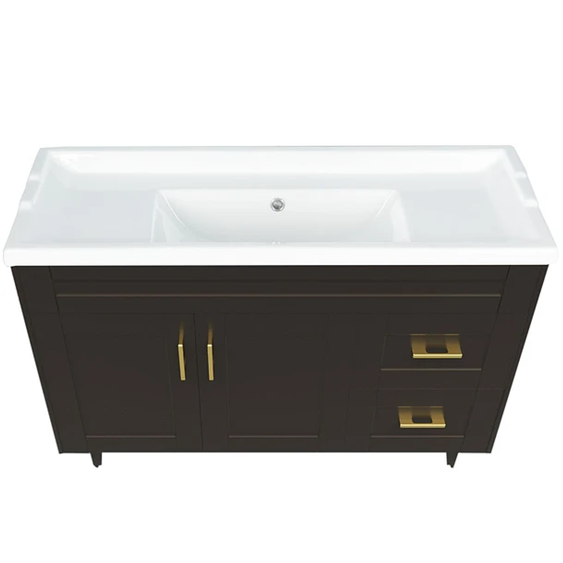 Kit Mueble Deluxe 120SK + Vanitorio F-120 Café / 120x80x47cm 2