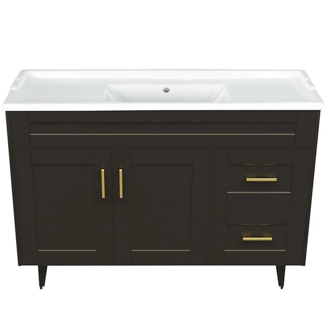 Kit Mueble Deluxe 120SK + Vanitorio F-120 Café / 120x80x47cm 1