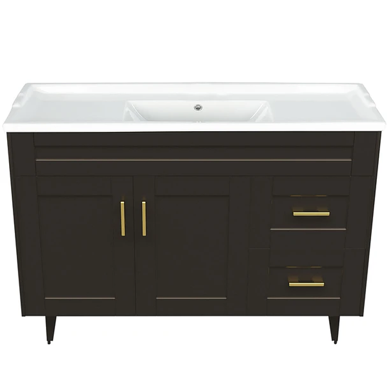 Kit Mueble Deluxe 120SK + Vanitorio F-120 Café / 120x80x47cm 1