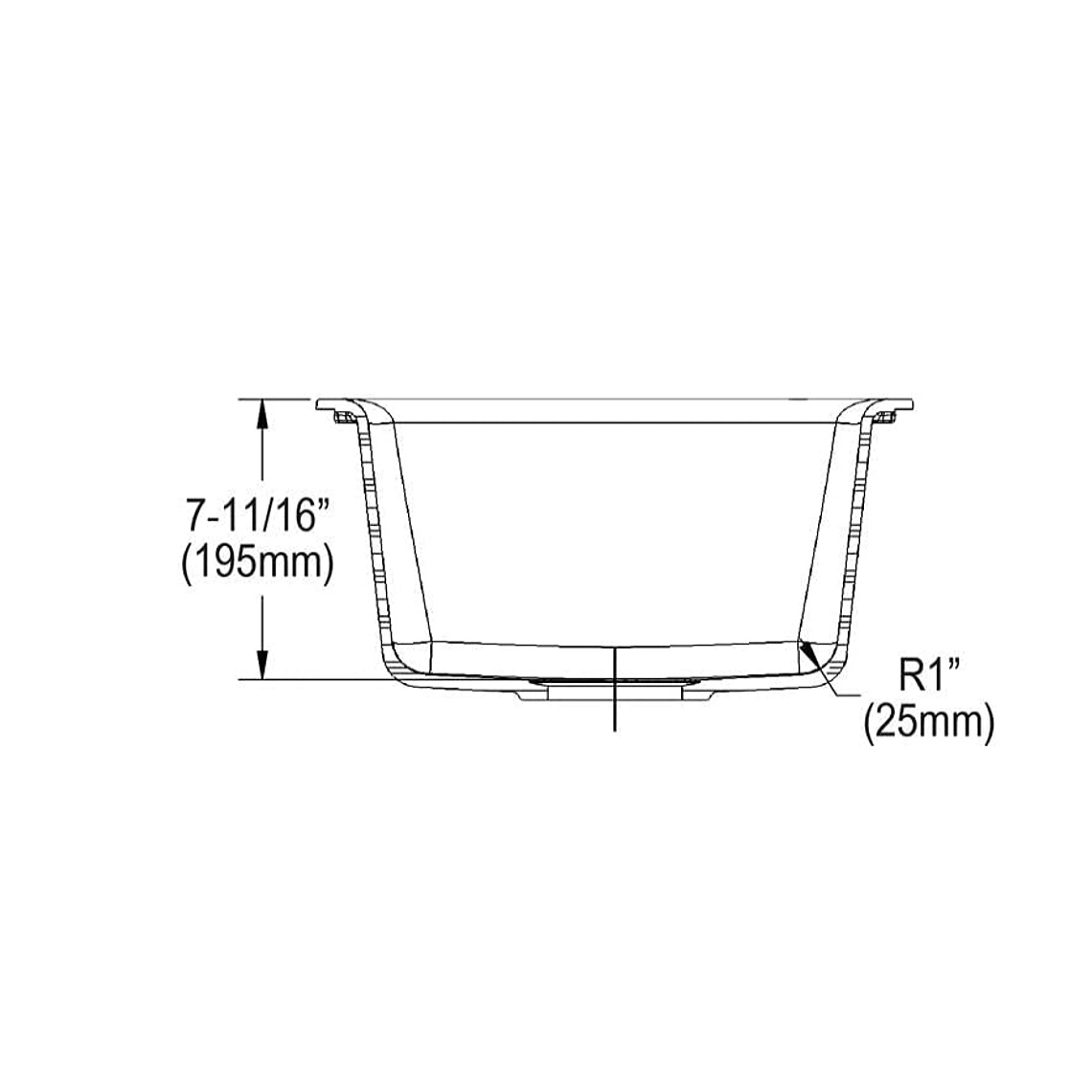Lavaplatos QUARZO 38cm TG Granito Negro  3