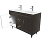 Kit Mueble Deluxe D120SK + Vanitorio P-120D Café Doble / 120x80x47cm - Miniatura 3
